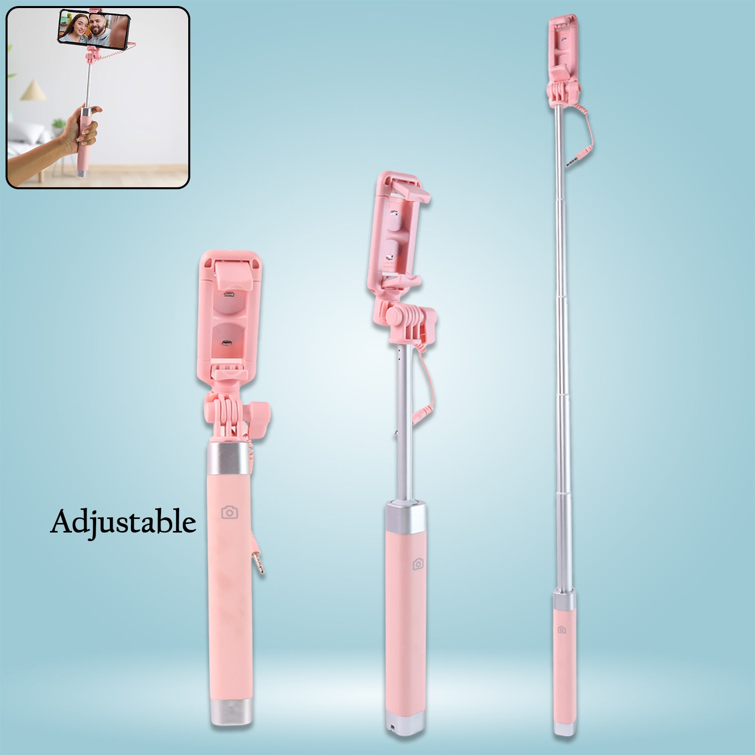 Wired Shutter Selfie Stick Wired Shutter Selfie Stick